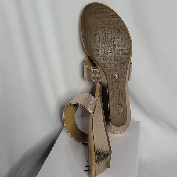 ALFANI rose gold embellished sandals - Picture 4 of 8